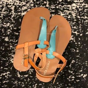 Volcom leather sandals. Size 7.
